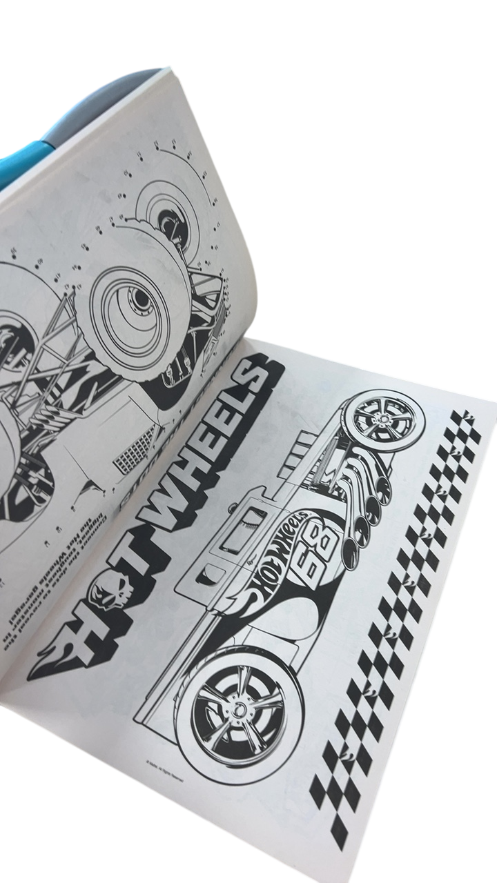 Hot Wheels Book Red and Blue