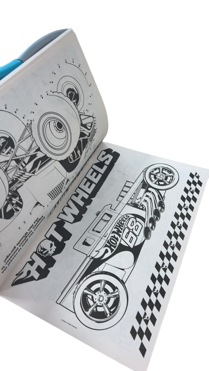 Hot Wheels Book Red and Blue