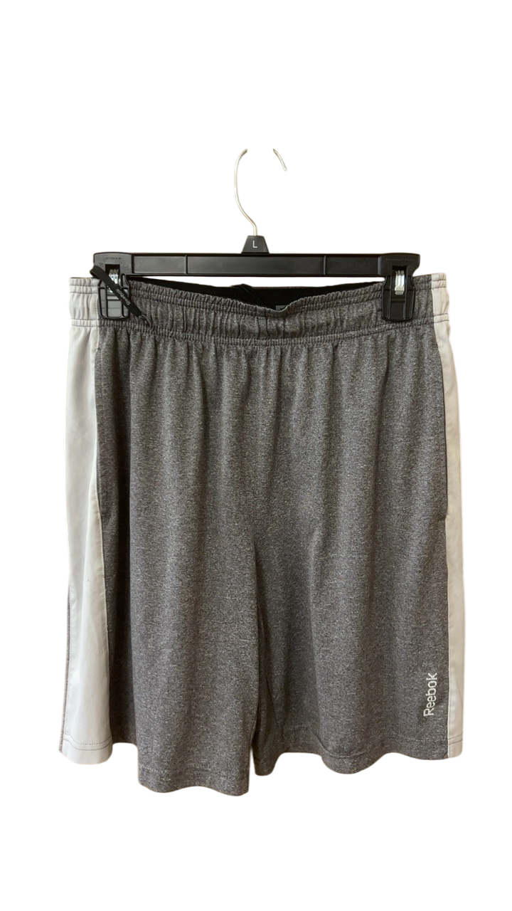 MENS Reebok Shorts Medium Gray and White