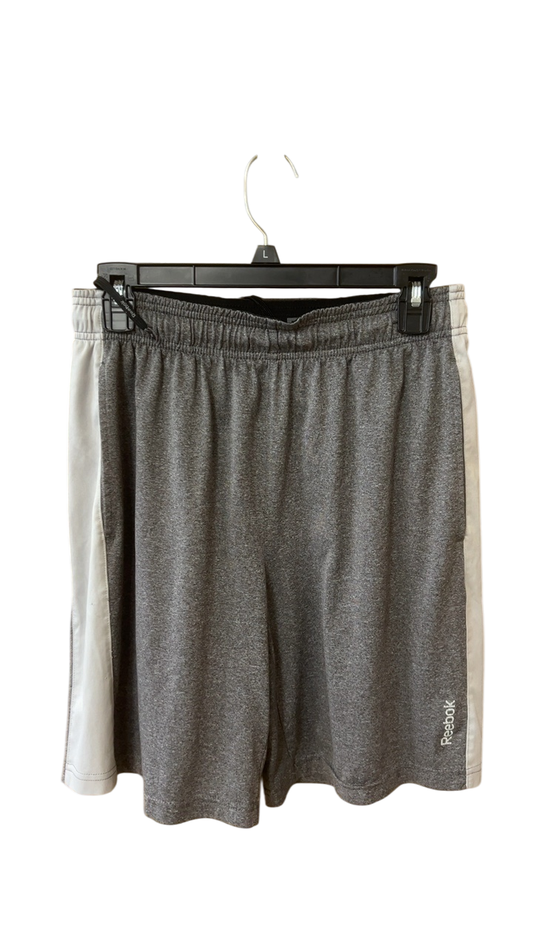 MENS Reebok Shorts Medium Gray and White