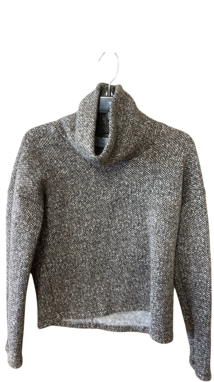 Columbia Sweater Small Brown and White