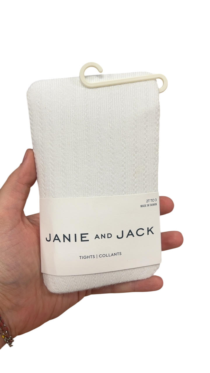 Janie and Jack Leggings YOUTH 2t-3t White