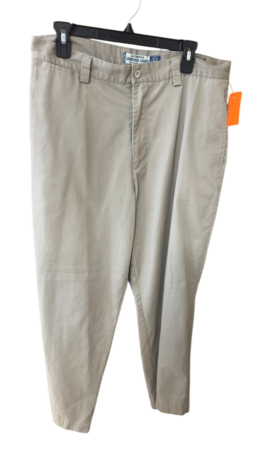 Laundered Khans Pants 36X30 MENS Beige