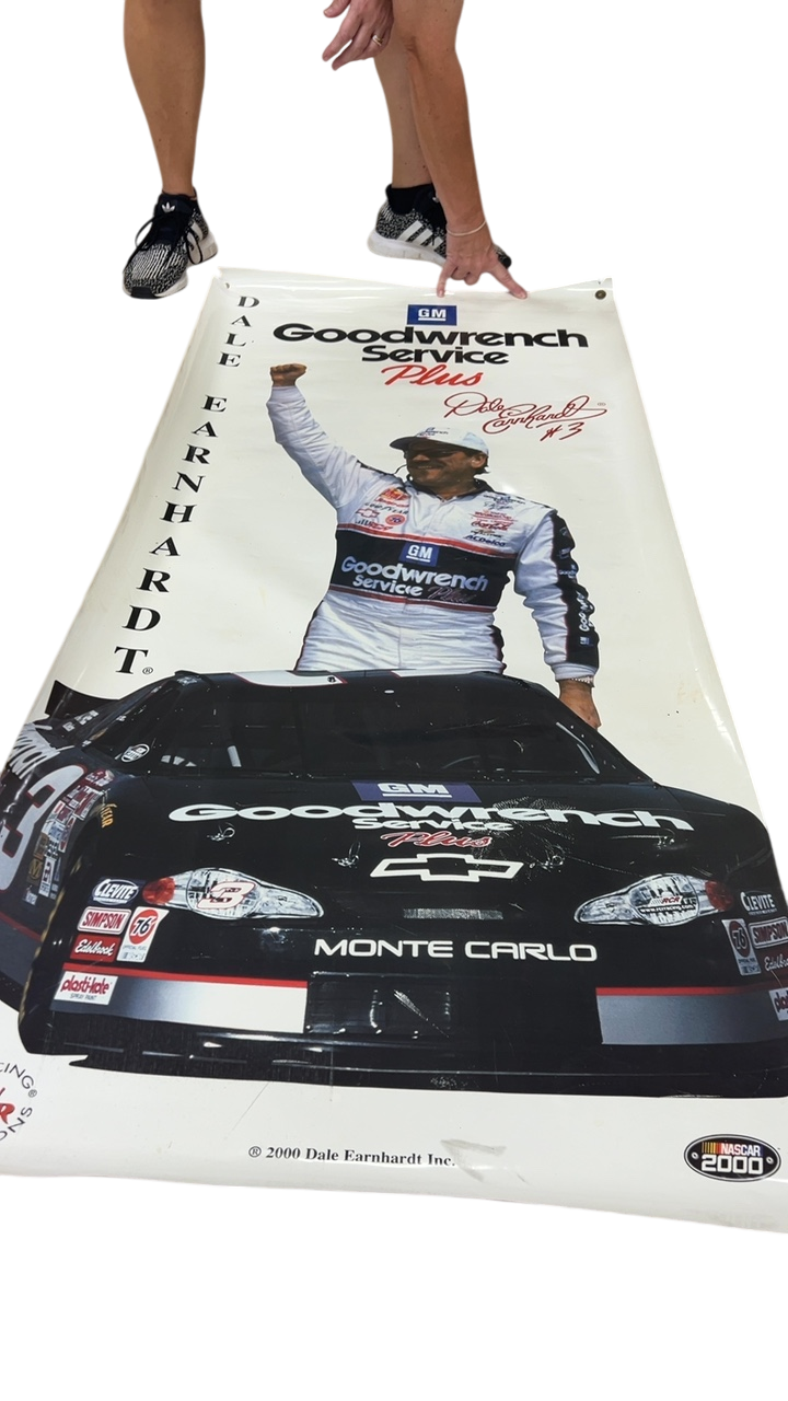 Nascar Poster White, Black