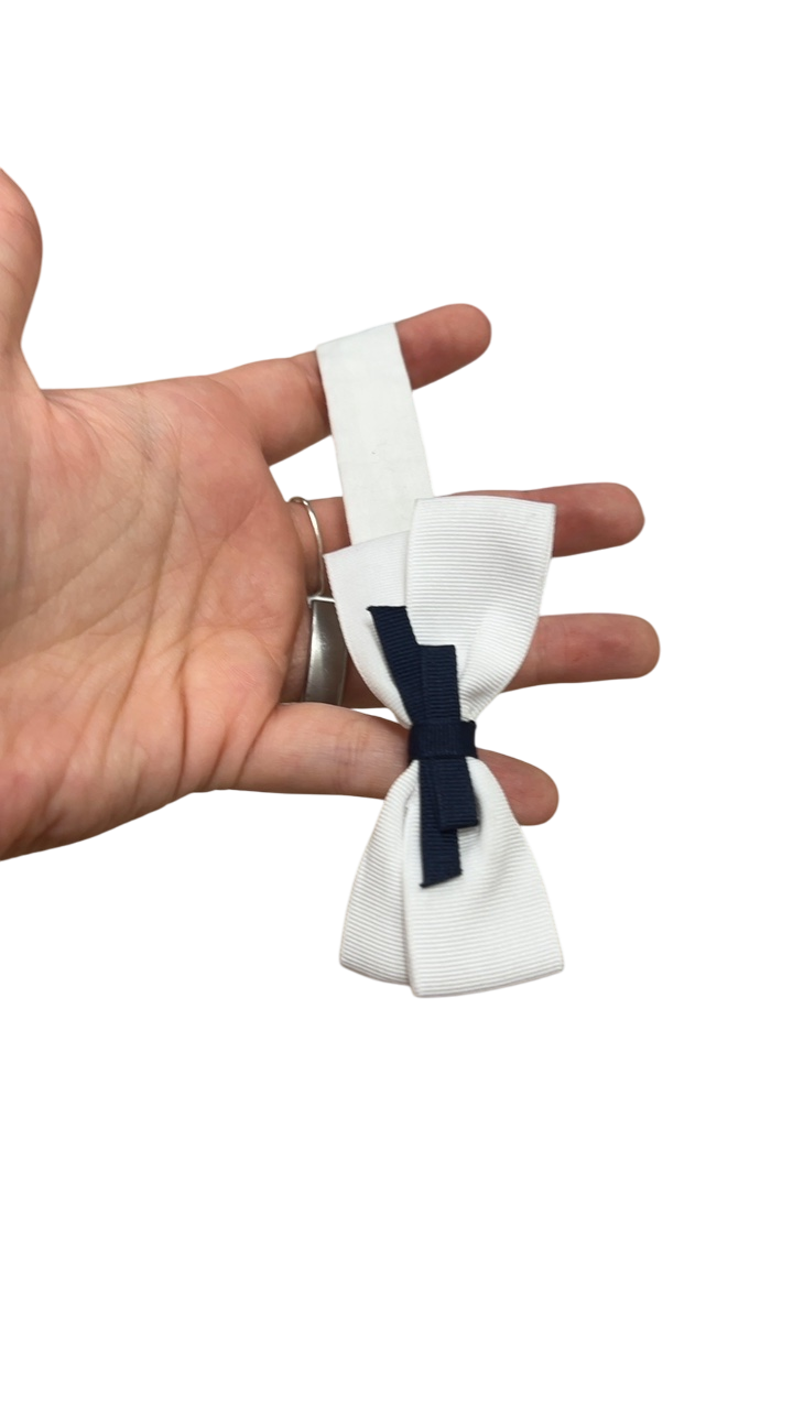 Unbranded Accessories-Hair Bow White