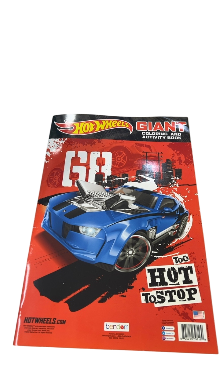 Hot Wheels Book Red and Blue