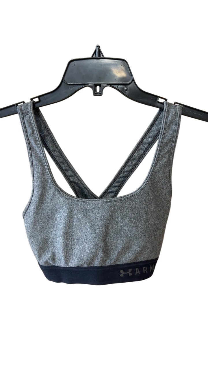 Under Armour Sports Bra Large Grey and Black