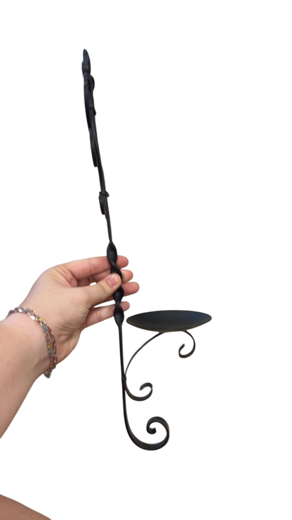 Hook rack Candle Holder Black