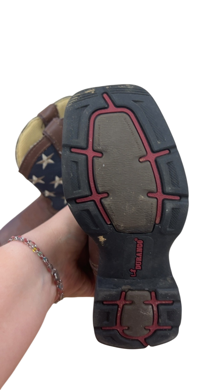 Durango Boots Toddler 9 YOUTH Brown, Red, Blue, White