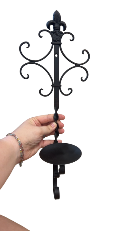 Hook rack Candle Holder Black