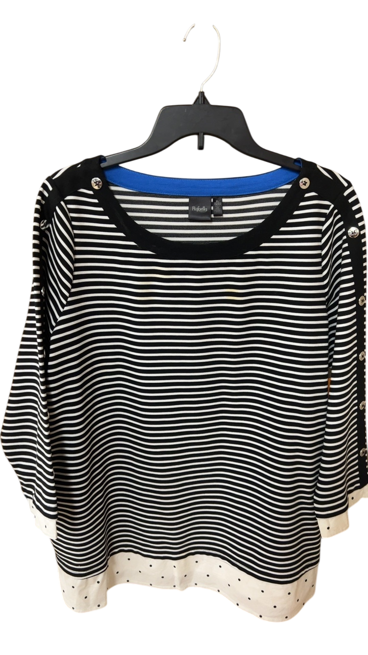 Rafaella Shirt XL Black and white