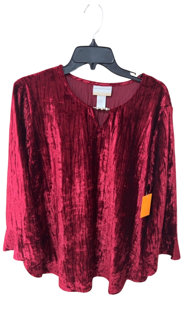 Alfred Dunner Blouse 1X Red