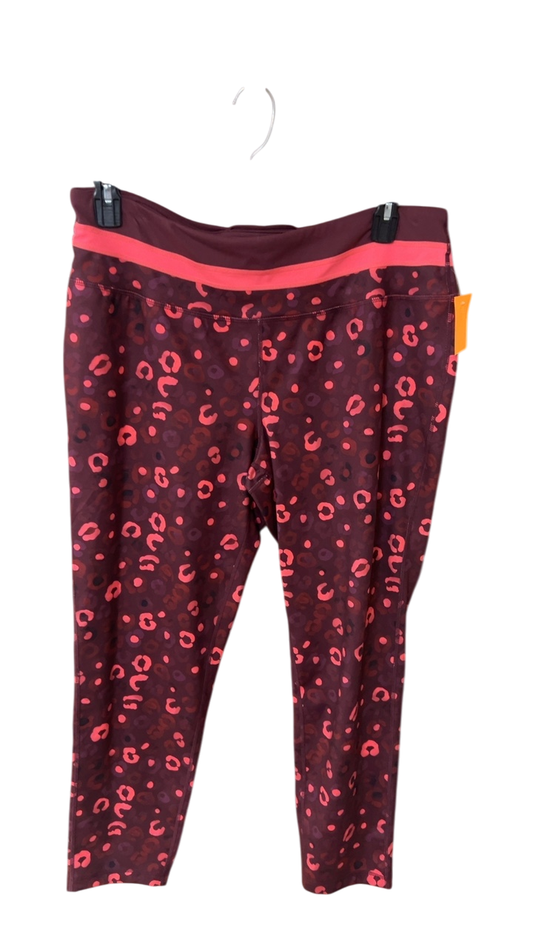 Cato Leggings 18/20 XXL Burgundy and Pink