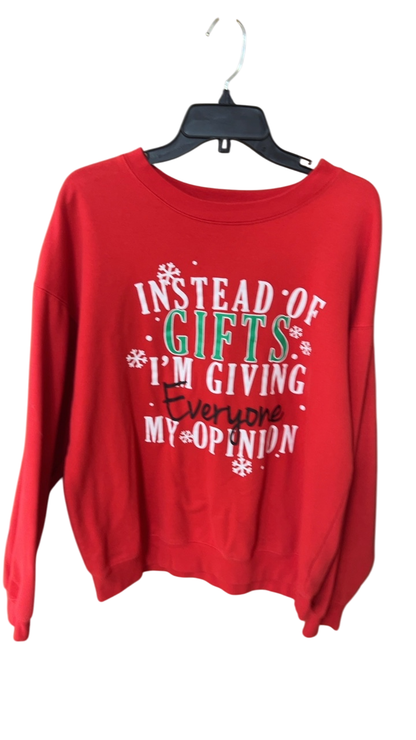 Christmas Sweatshirt XL Red