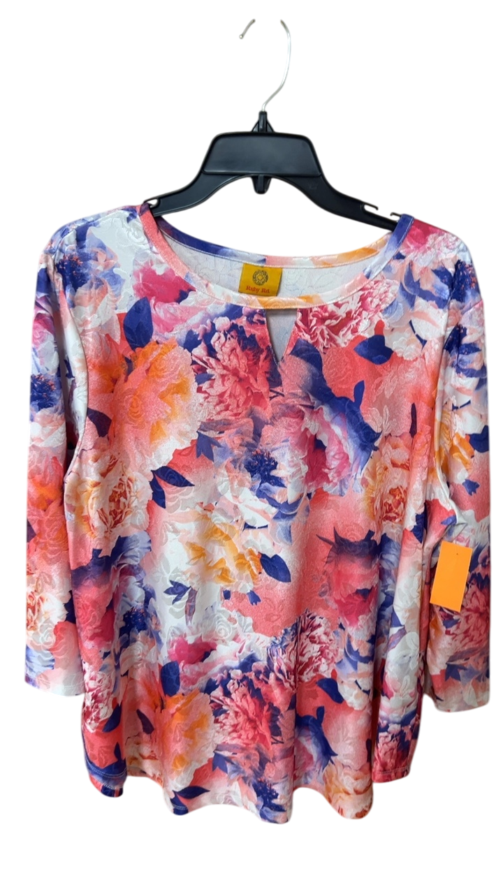 Ruby Rose Blouse XL Multicolor (mainly pink, purple, orange, white)
