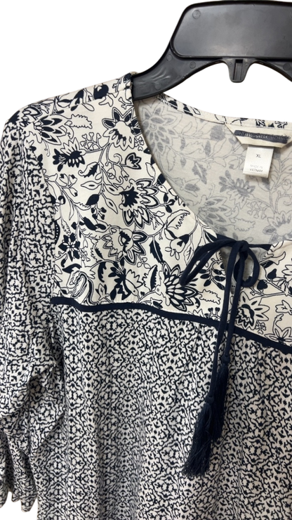 Unknown Blouse XL Black and White