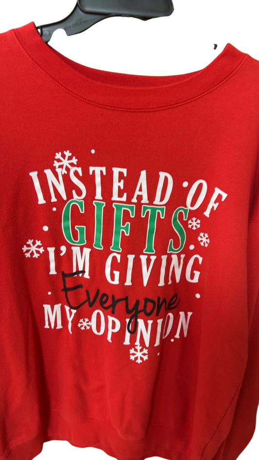 Christmas Sweatshirt XL Red