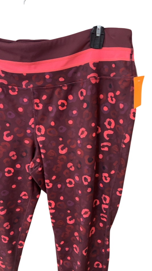 Cato Leggings 18/20 XXL Burgundy and Pink