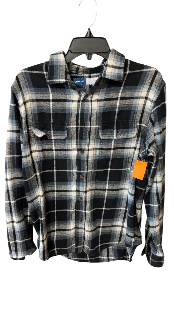 Old Navy Shirt Medium Black, Grey, White