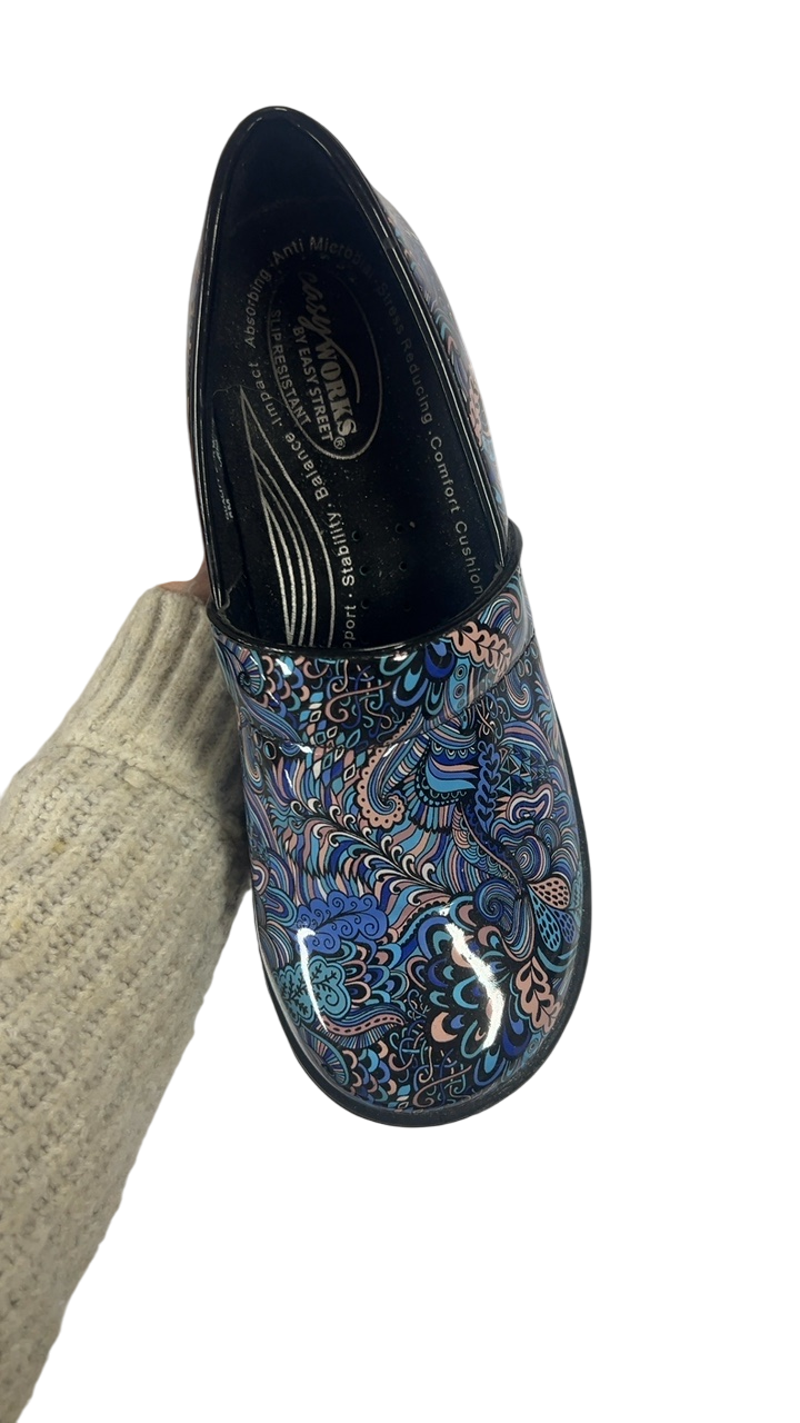Unknown Dress Shoes 8 Multicolored (predominantly blue and pink tones)