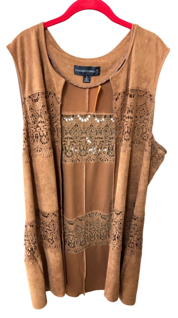 COLLEN LOPEZ Shawl 3X Brown