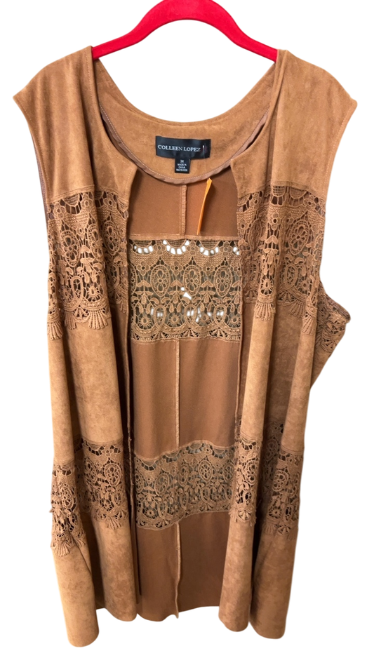 COLLEN LOPEZ Shawl 3X Brown