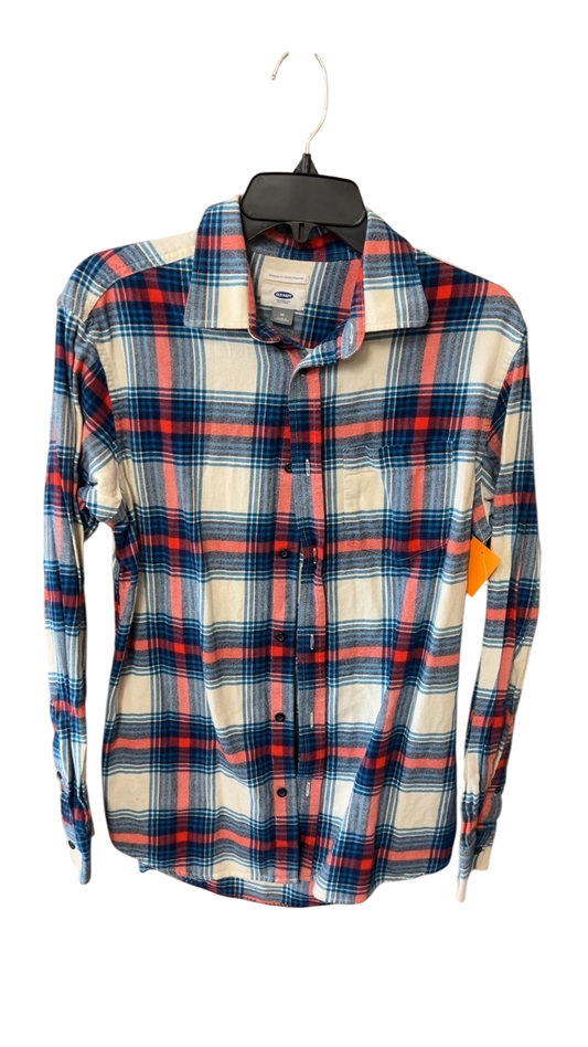 Old Navy Shirt Medium Multicolor (Red, Blue, Cream)