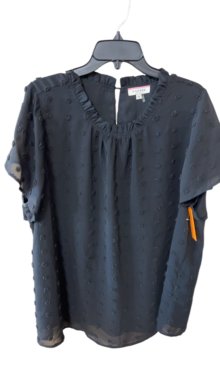 ANDREE Blouse 2XL Black