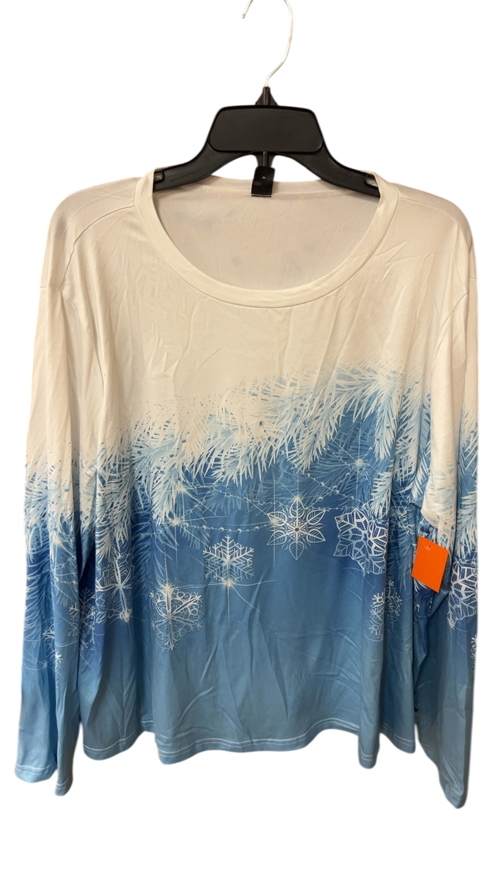 Unknown Shirt 3XL Blue and White