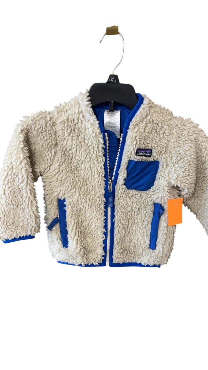 Patagonia Jacket YOUTH 18m Cream and Blue