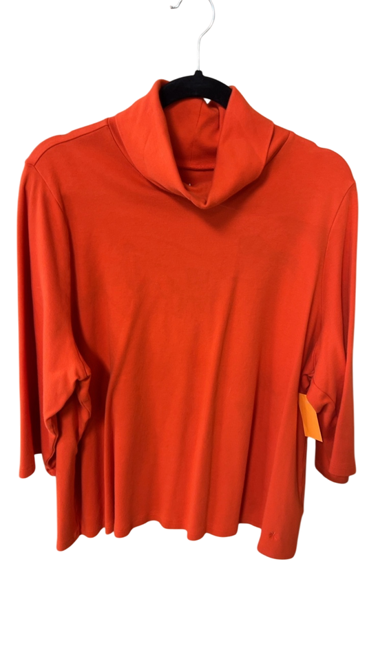 Turtleneck Sweater 2XL Orange