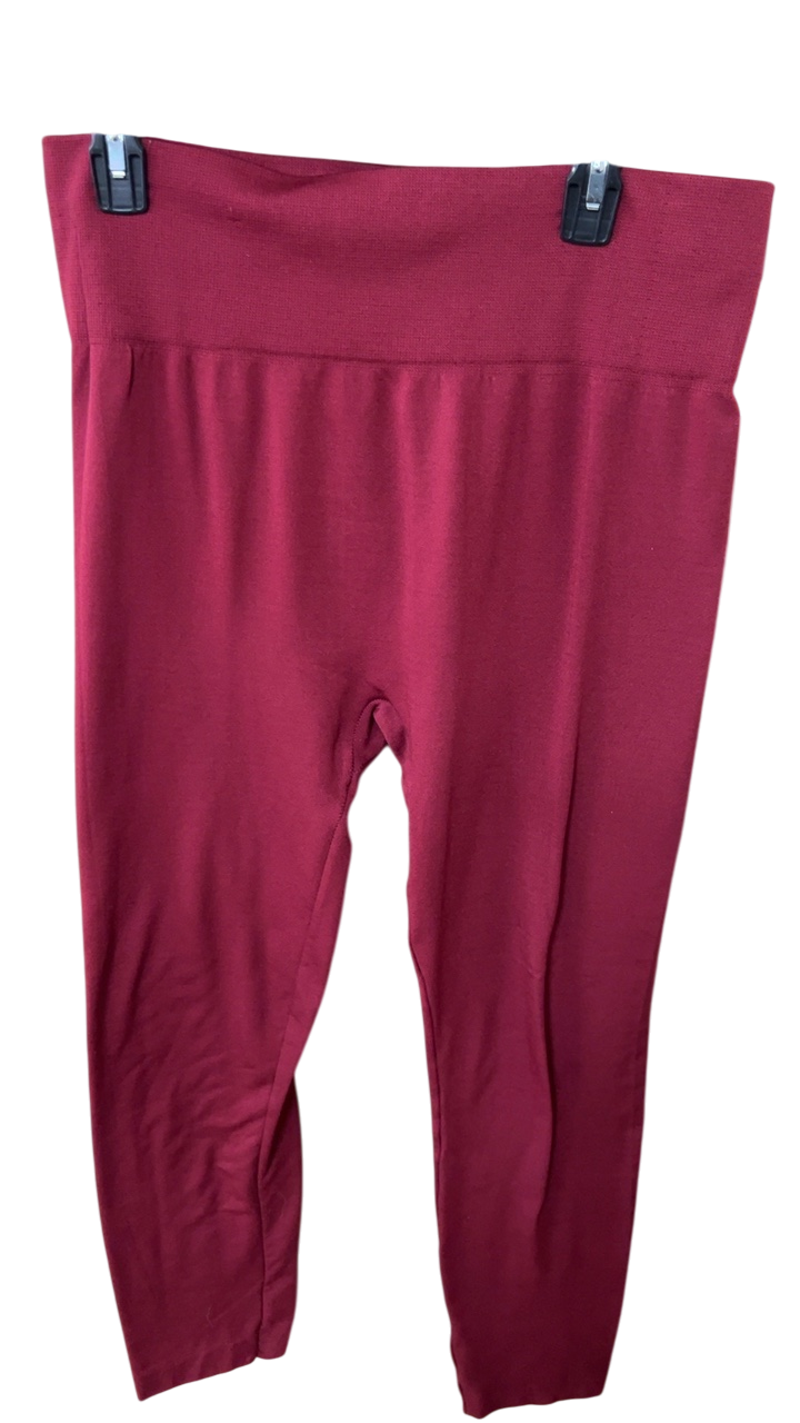 Leggings 1X Burgundy