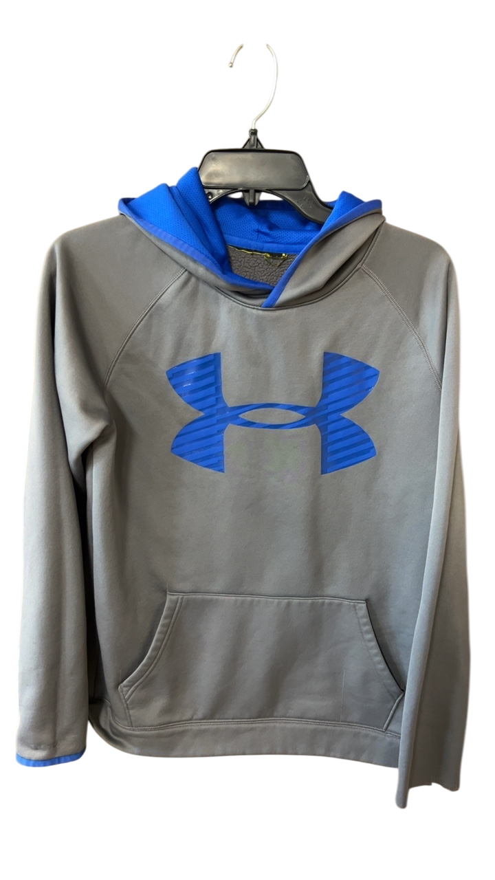 Under Armour Hoodie MENS Medium Gray and Blue