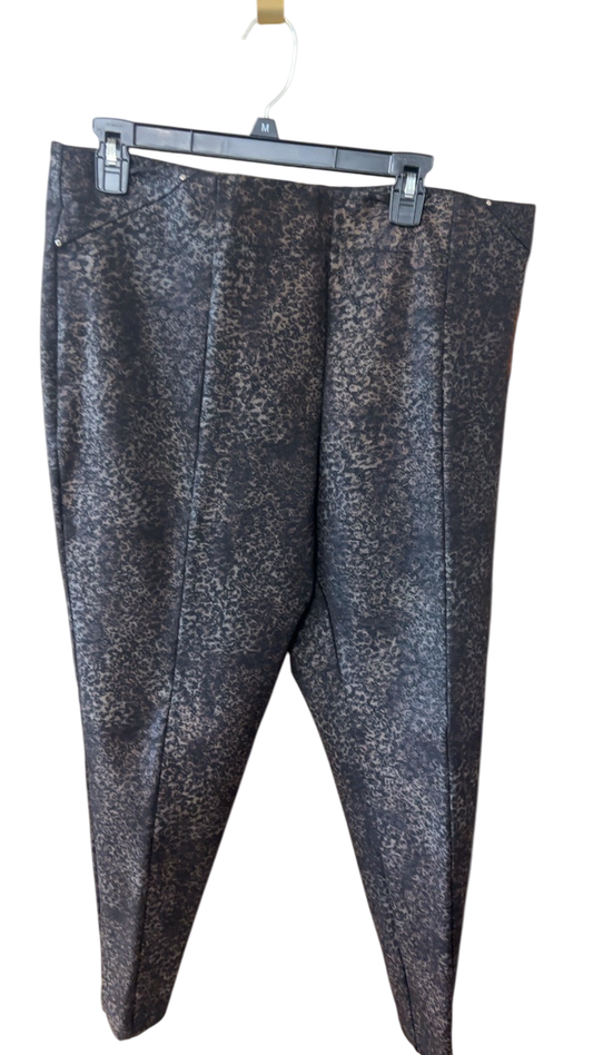 Unknown Pants 1X Black and beige pattern