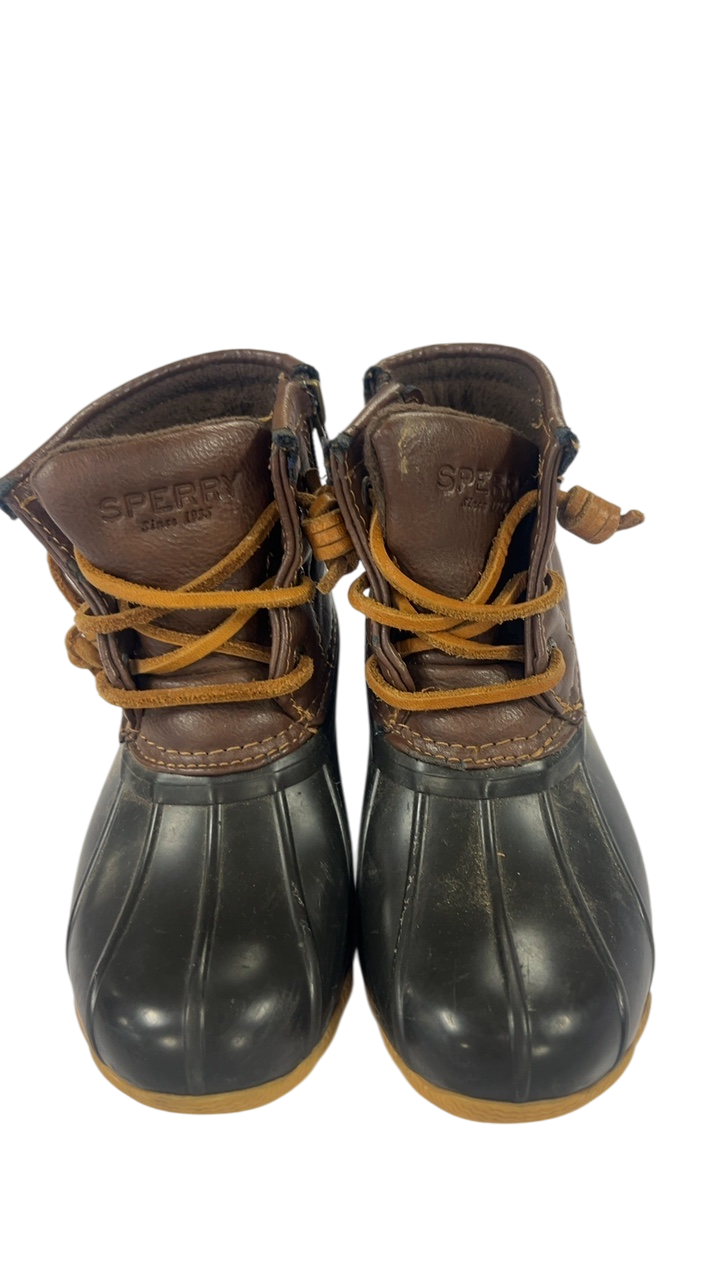 Sperry Boots YOUTH 10 Black and Brown