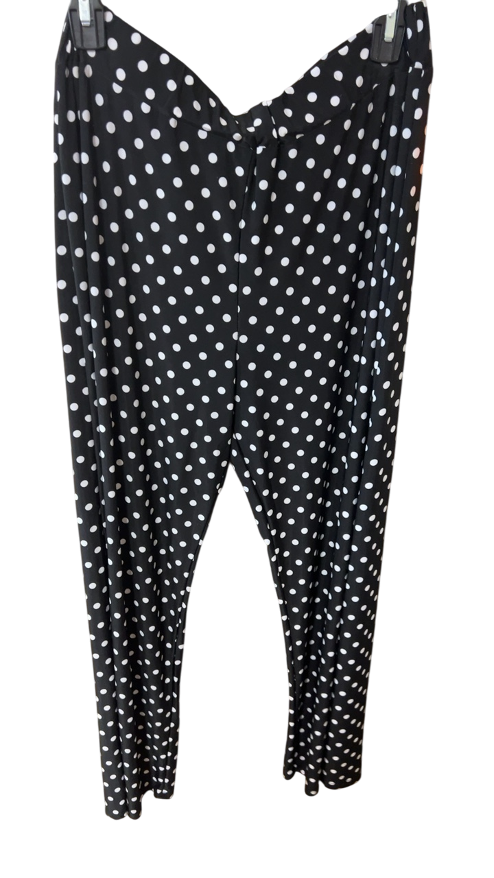 Pants XL Black with white polka dots