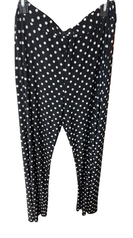 Pants XL Black with white polka dots