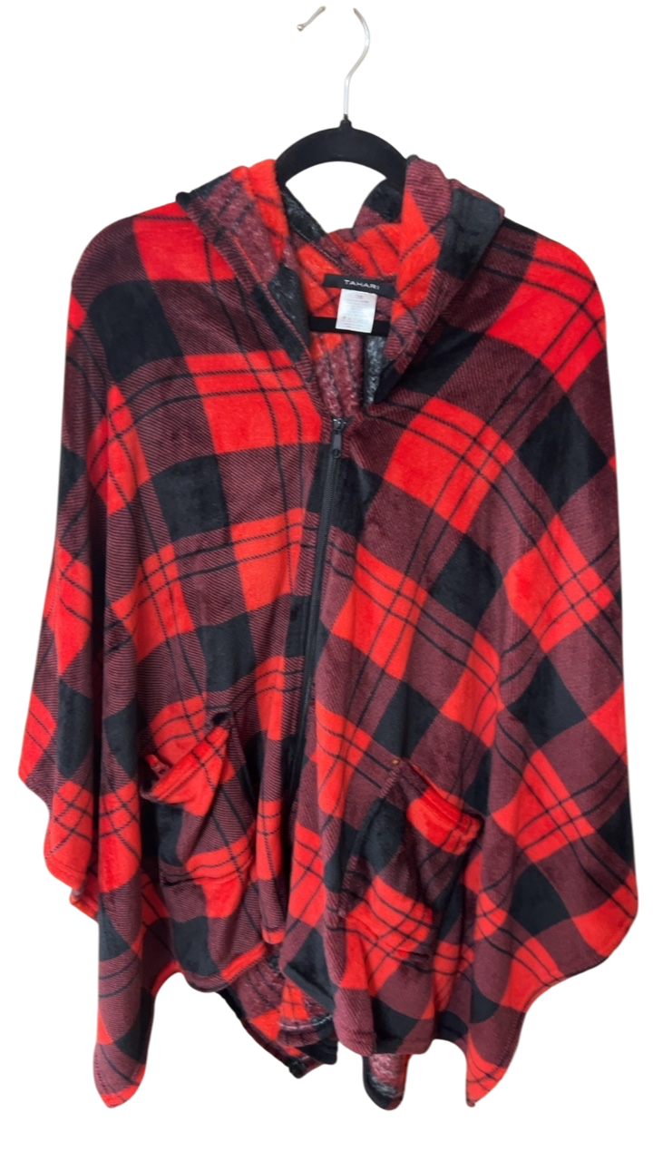 TAHAR Hoodie One Size Red and black
