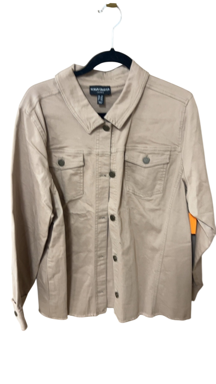 SUSAN GRAFF Shirt 2XL Beige