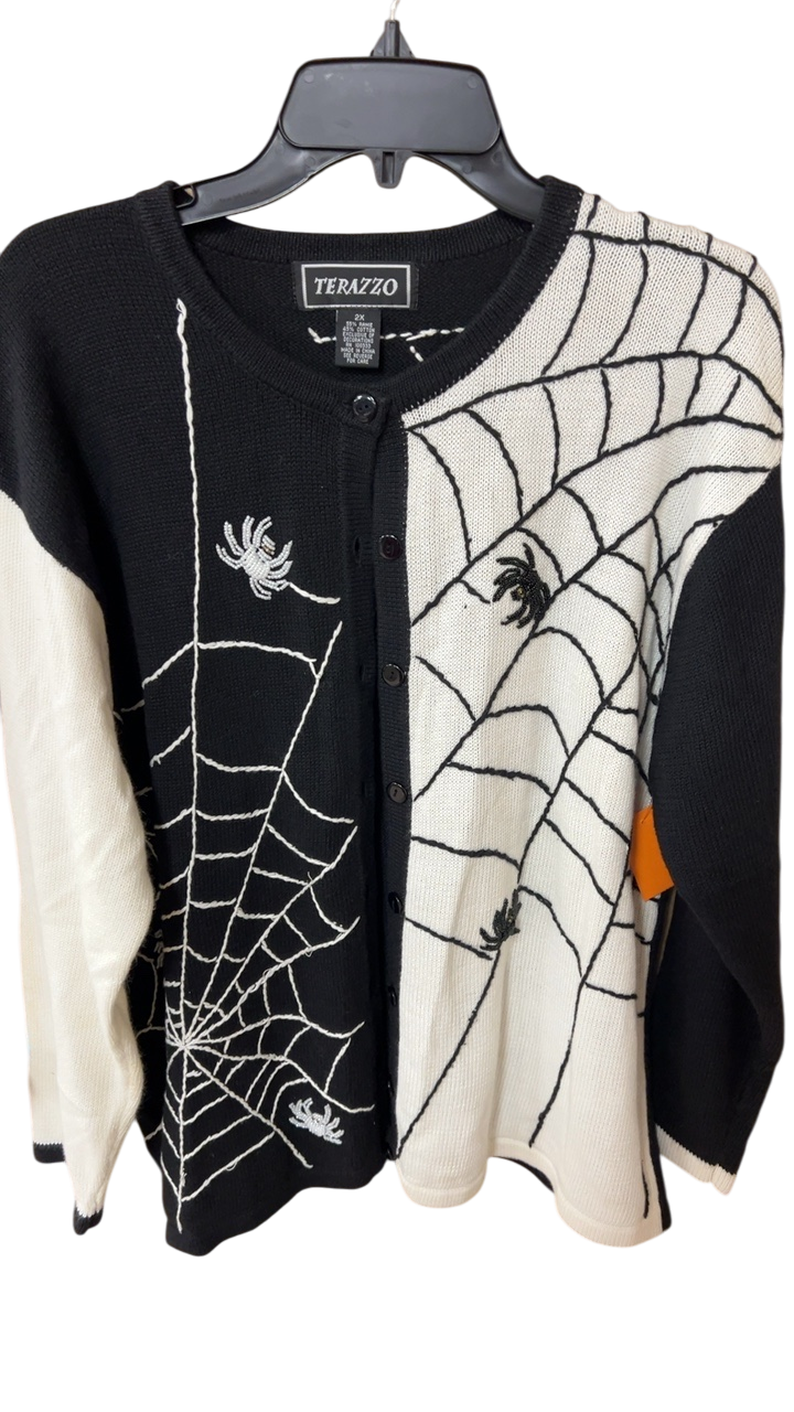 TERAZZO Sweater 2XL Black and White