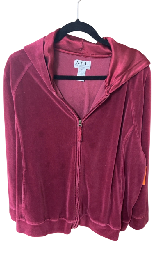 N.Y.L. Hoodie 1X Red