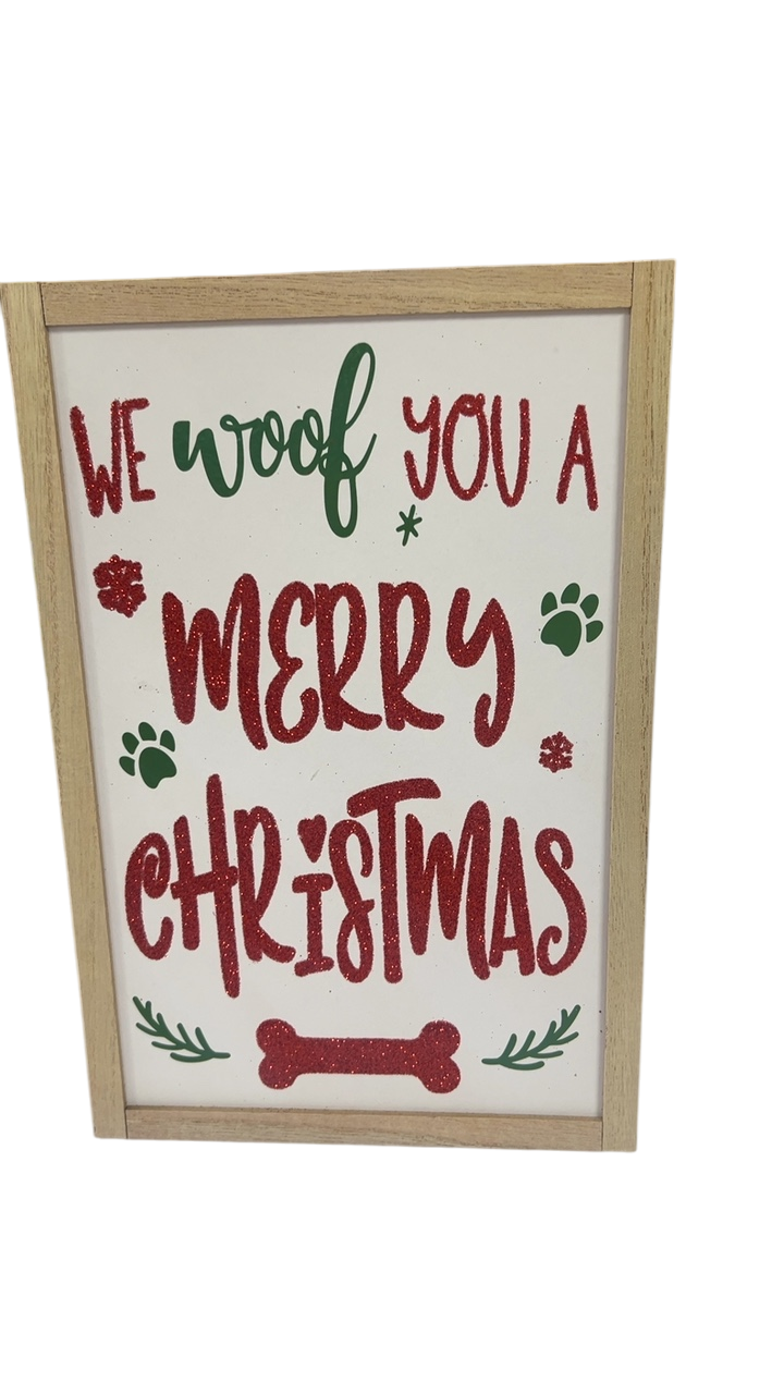 Generic Decorative Sign Red, Green, White