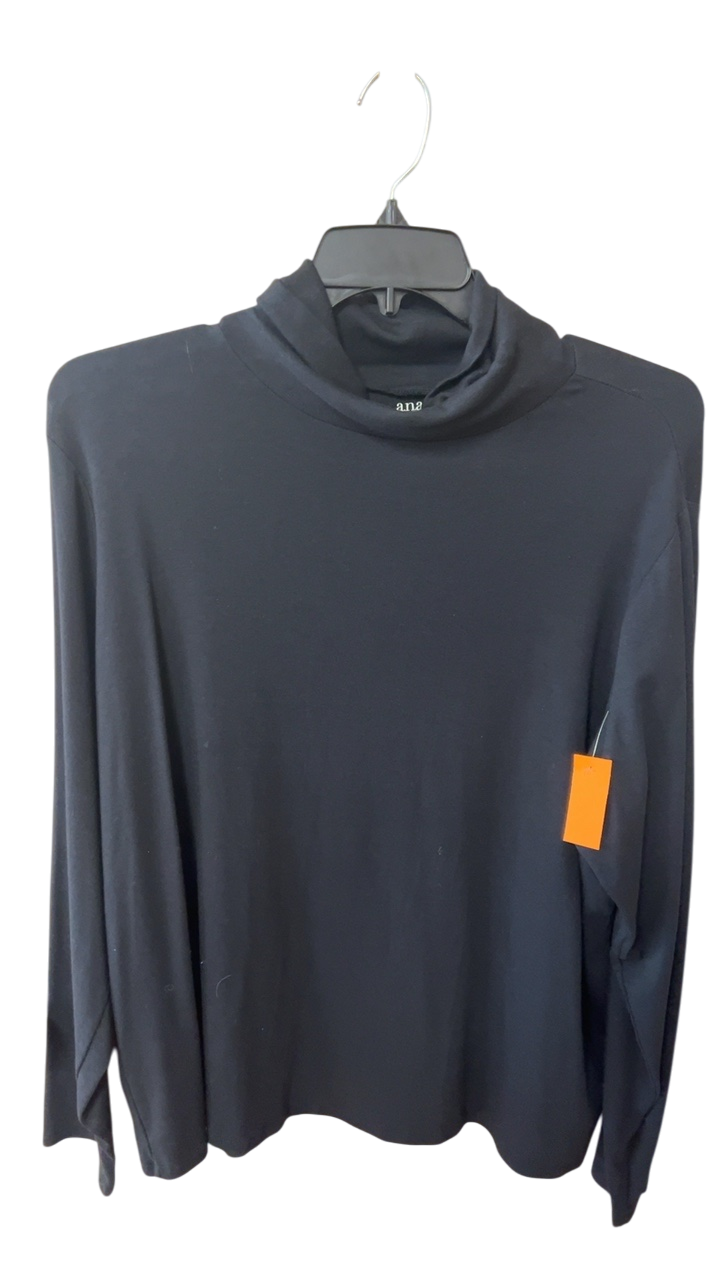 ana Turtleneck Sweater 3X Black