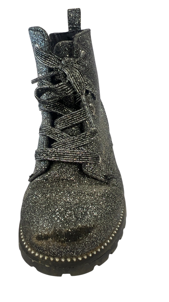 Sneakers 9 Black with silver glitter