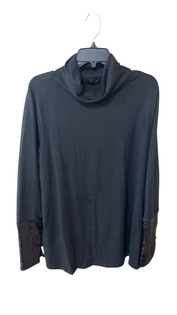 Turtleneck Sweater 2X Black