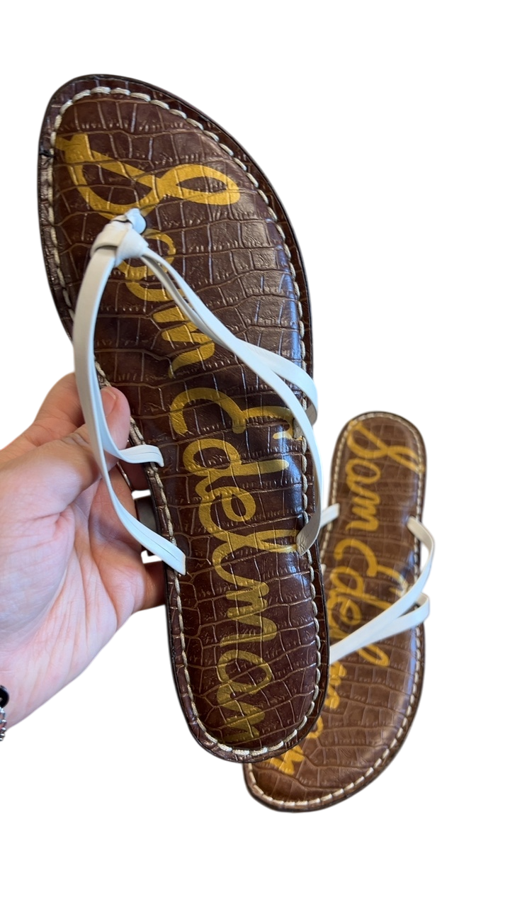 Sam Edelman Sandals 9.5 Brown and White
