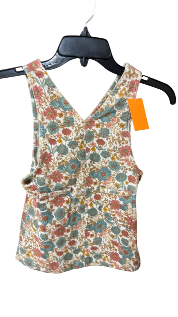 Unknown Tank top YOUTH 4t Multicolor (blue, pink, and yellow floral pattern)