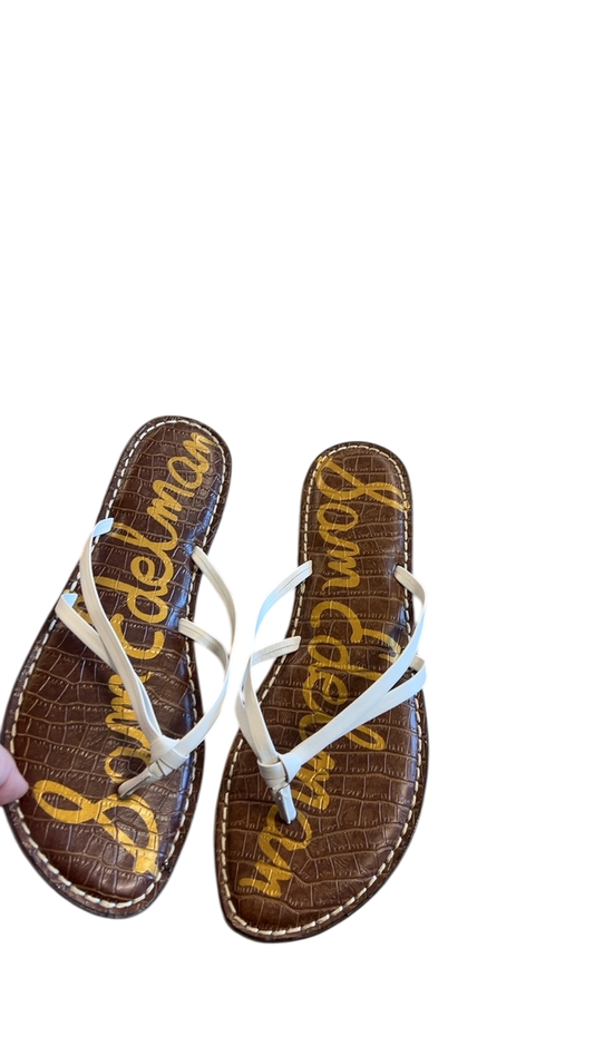 Sam Edelman Sandals 9.5 Brown and White