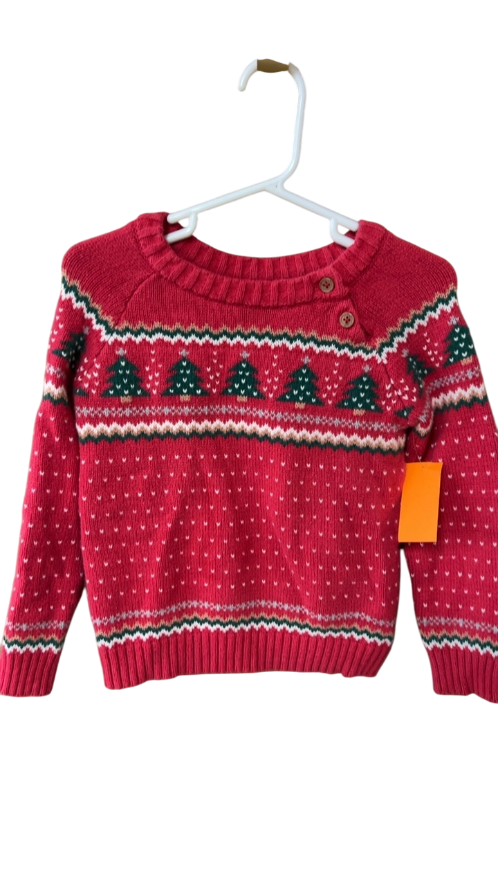 Christmas Sweater YOUTH 3t Red