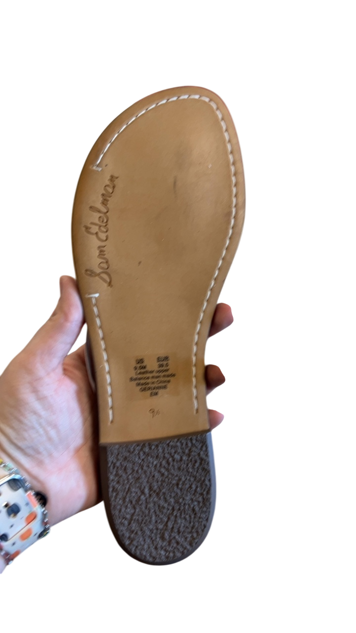 Sam Edelman Sandals 9.5 Brown and White